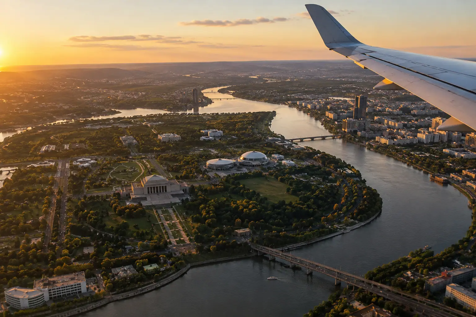 Washington, DC from the air